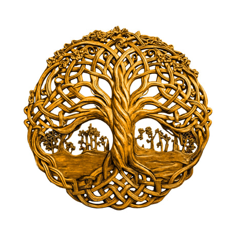 Eryndal Handcrafted Solid Wood Wall Art Teak - Timberustic Wall Art