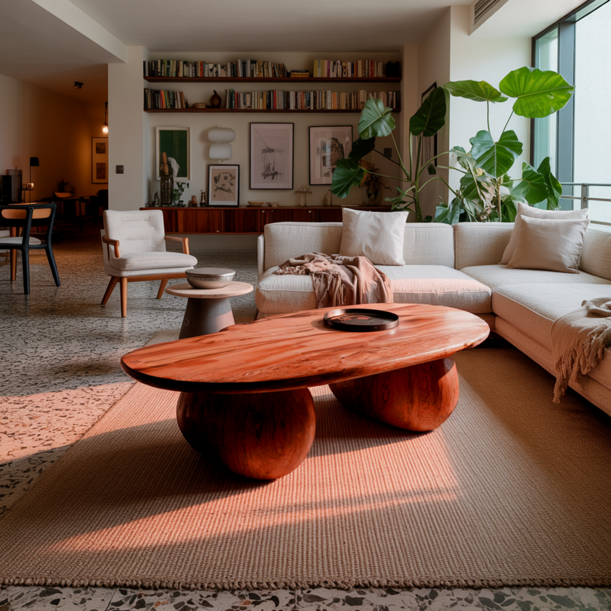 Averon Round Solid Wood Coffee Table - Timberustic Coffee Table