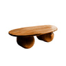 Averon Round Solid Wood Coffee Table Brown - Timberustic Coffee Table