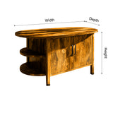 Averon Solid Wood Kitchen Island with Storage - Timberustic Kitchen Island