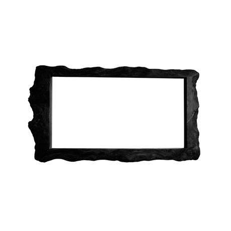 Averra Live Edge Solid Wood Mirror Frame Black - Timberustic Mirror