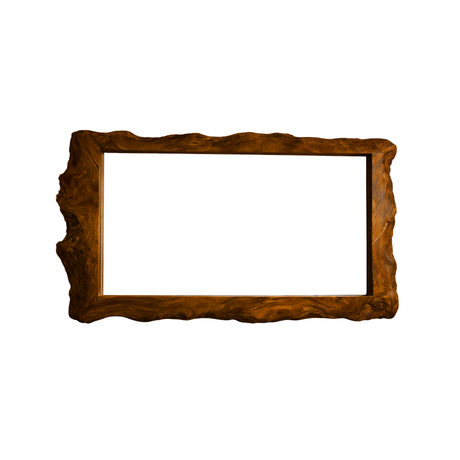 Averra Live Edge Solid Wood Mirror Frame Brown - Timberustic Mirror