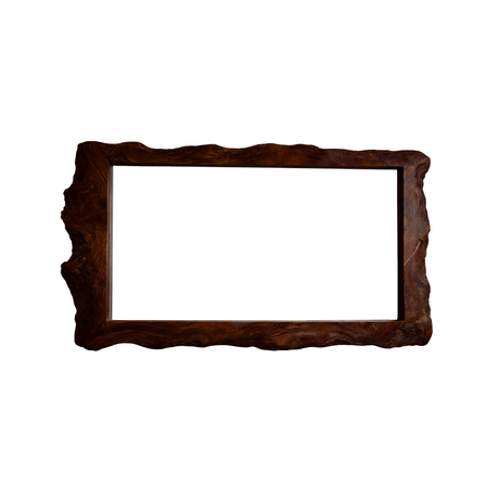 Averra Live Edge Solid Wood Mirror Frame Dark Walnut - Timberustic Mirror