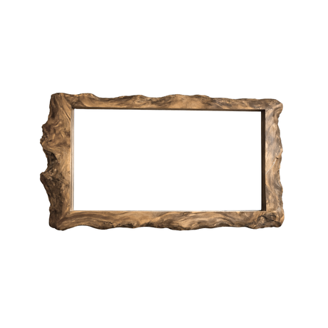 Averra Live Edge Solid Wood Mirror Frame Natural Oak - Timberustic Mirror