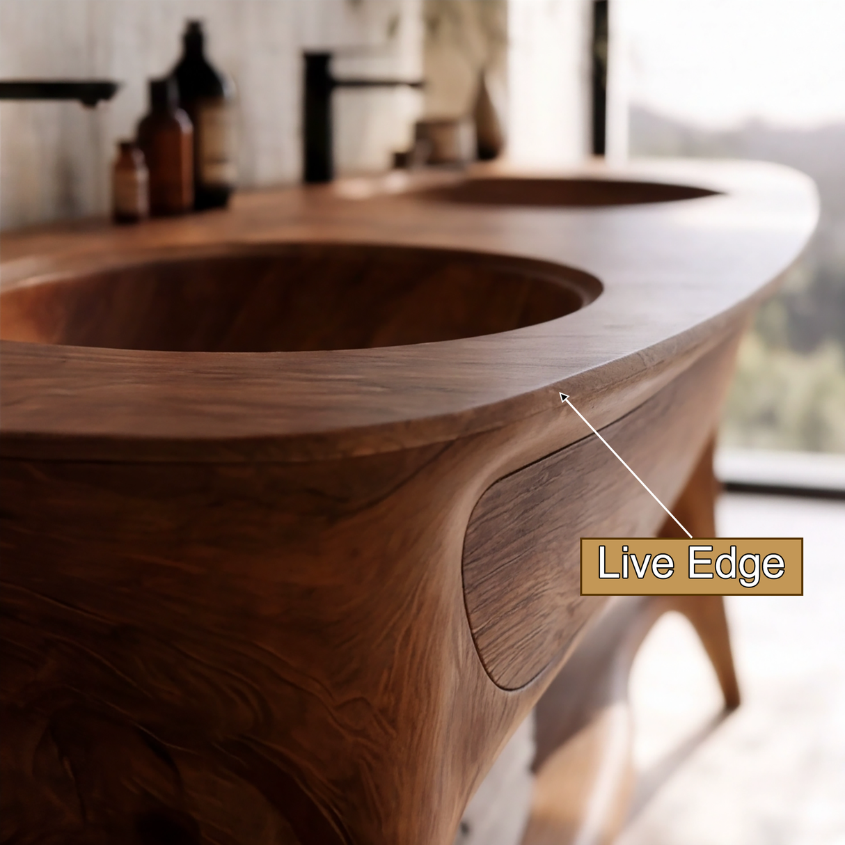 Averra Solid Wood Freestanding Bathroom Vanity with Drawers - Timberustic Freestanding Bathroom Vanity with Drawers