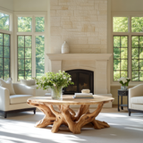 Averyn Handcrafted Solid Wood Coffee Table SPA395894