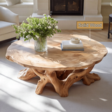 Averyn Handcrafted Solid Wood Coffee Table SPA395894