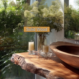 Avrelis Live Edge Solid Wood Floating Bathroom Vanity SPA900423 - Timberustic Floating Bathroom Vanity