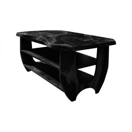 Belorin Edge Solid Wood Kitchen Island Black - Timberustic Kitchen Island