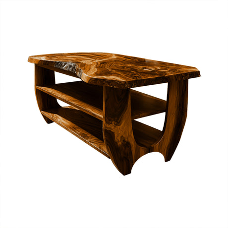 Belorin Edge Solid Wood Kitchen Island Brown - Timberustic Kitchen Island