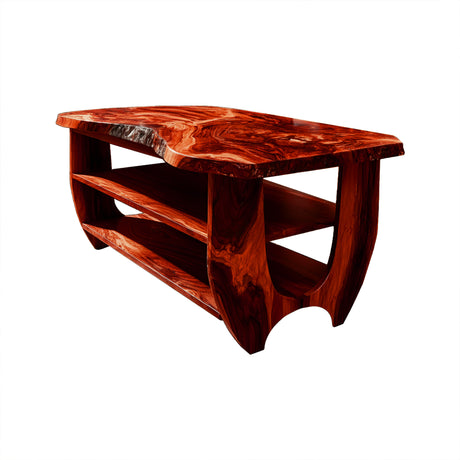 Belorin Edge Solid Wood Kitchen Island Mahogany - Timberustic Kitchen Island