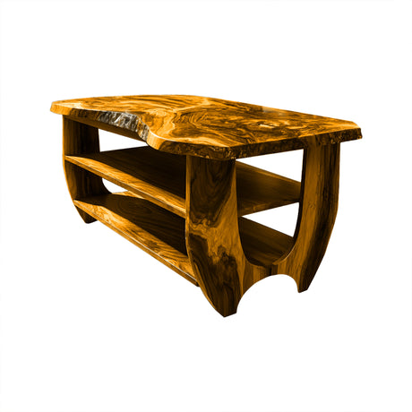 Belorin Edge Solid Wood Kitchen Island Teak - Timberustic Kitchen Island