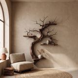 Blossomere Handcrafted Solid Wood Tree-Inspired Bookshelf