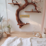 Blossomere Handcrafted Solid Wood Tree-Inspired Bookshelf