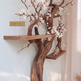 Blossomere Handcrafted Solid Wood Tree-Inspired Bookshelf