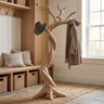 Bramblecrest Handcrafted Sculpted Solid Wood Tree Coat Rack