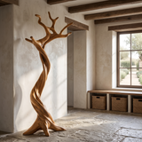 Bramblecrest Handcrafted Sculpted Solid Wood Tree Coat Rack