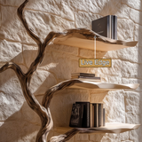 Bramblecrest Handcrafted Solid Wood Tree Bookshelf - Timberustic Tree Bookshelf