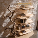 Bramblecrest Handcrafted Solid Wood Tree Bookshelf - Timberustic Tree Bookshelf