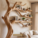 Brambleoak Handcrafted Solid Wood Tree Bookshelf