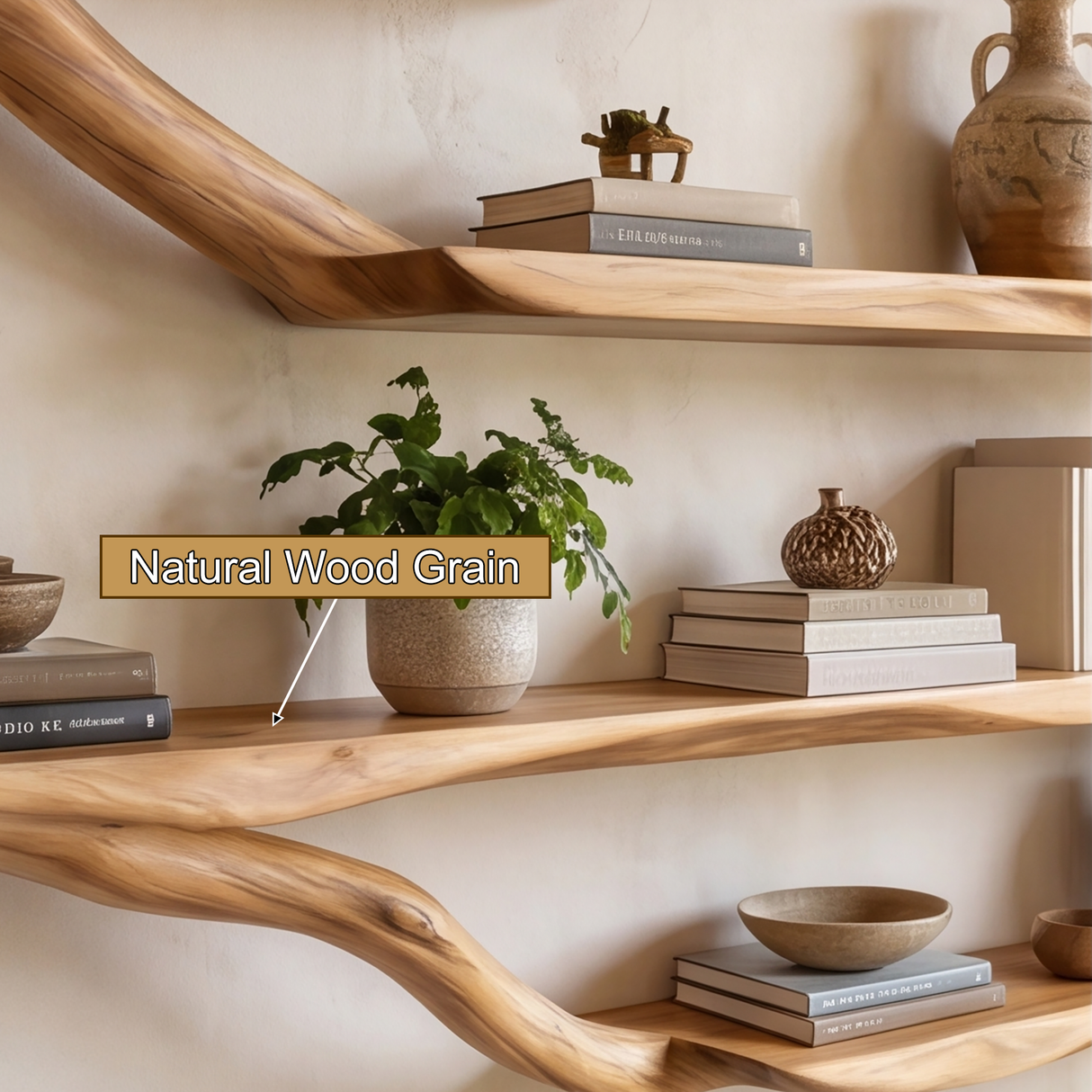 Brambleoak Handcrafted Solid Wood Tree Bookshelf