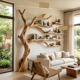 Brambleoak Handcrafted Solid Wood Tree Bookshelf