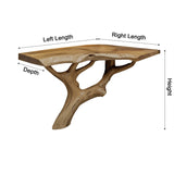 Branchflow Solid Wood Corner Bathroom Vanity