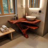 Branchform Solid Wood Corner Bathroom Vanity