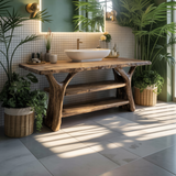 Branchline Solid Wood Live Edge Bathroom Vanity