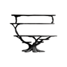 Branford Grove Solid Wood Console Table with Shelves Black - Timberustic Console Table with Shelves