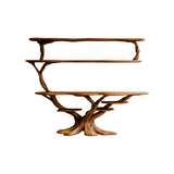 Branford Grove Solid Wood Console Table with Shelves Brown - Timberustic Console Table with Shelves