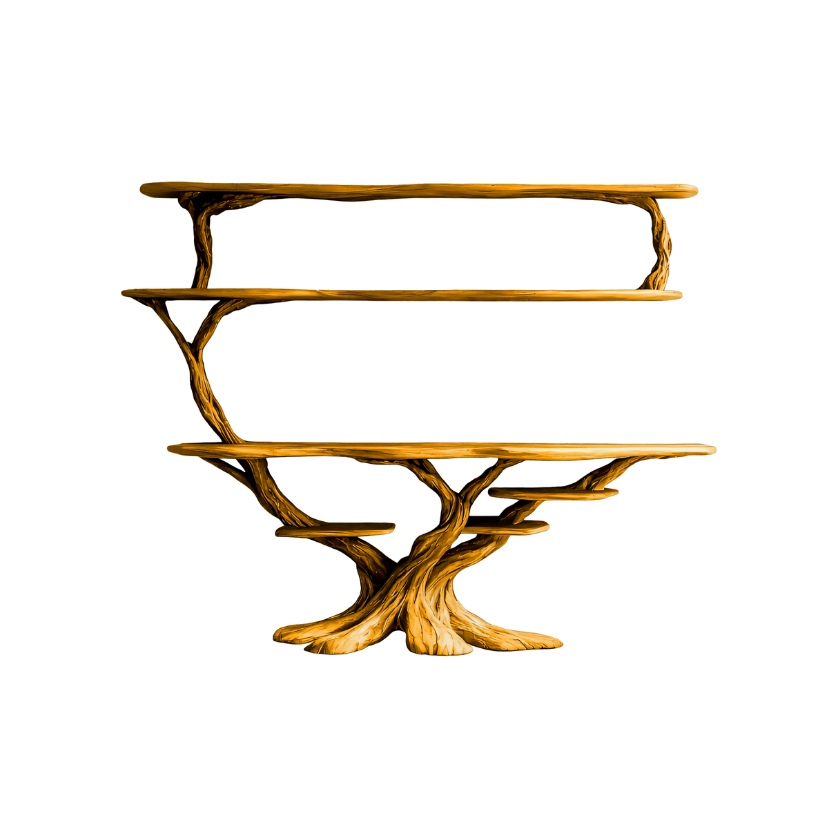Branford Grove Solid Wood Console Table with Shelves Teak - Timberustic Console Table with Shelves