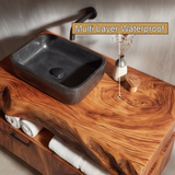 Branor Live Edge Solid Wood Floating Bathroom Vanity with Drawers - Timberustic Floating Bathroom Vanity With Drawers