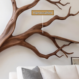 Branthaven Handcrafted Solid Wood Floating Tree Bookshelf