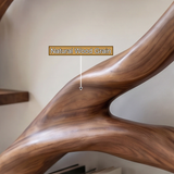 Branthaven Handcrafted Solid Wood Floating Tree Bookshelf