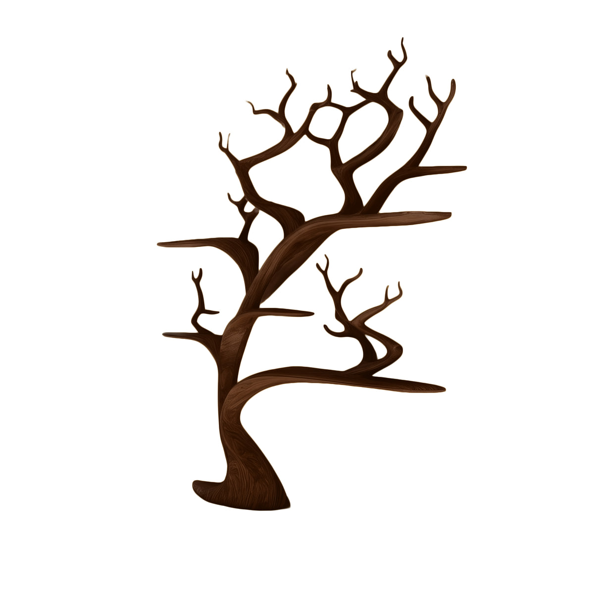 Branthollow Handcrafted Solid Wood Tree Bookshelf