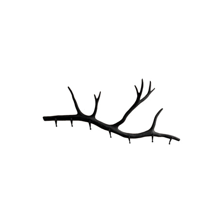 Branvia Sculpted Solid Wood Branch Wall Hook Rack Black - Timberustic Branch Wall Hook Rack