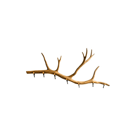 Branvia Sculpted Solid Wood Branch Wall Hook Rack Natural Oak - Timberustic Branch Wall Hook Rack
