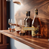 Bravanor Live Edge Handcrafted Floating Wine Shelf SPA578404 - Timberustic Floating Wine Shelf