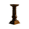 Bravion Handcrafted Solid Wood Pedestal Stand Brown - Timberustic Pedestal Stand