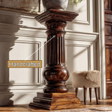 Bravion Handcrafted Solid Wood Pedestal Stand - Timberustic Pedestal Stand