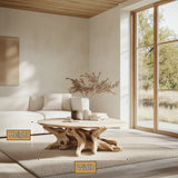 Bravion Live Edge Solid Wood Coffee Table SPA287912 - Timberustic Coffee Table