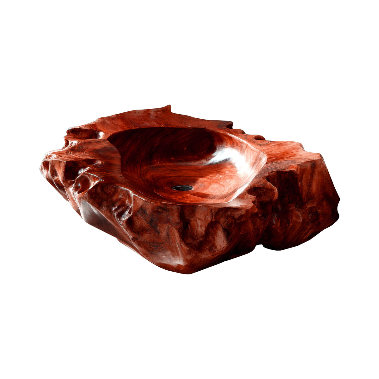 Bravion Live Edge Solid Wood Vessel Sink Mahogany - Timberustic Vessel Sinks