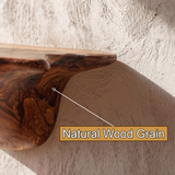 Bravion Sculpted Solid Wood Mushroom Floating Shelf SPA354332 - Timberustic Floating Shelf
