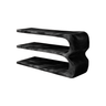 Bravon Live Edge Solid Wood Shoe Rack Black - Timberustic Shoe Rack