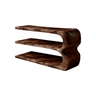 Bravon Live Edge Solid Wood Shoe Rack Dark Walnut - Timberustic Shoe Rack