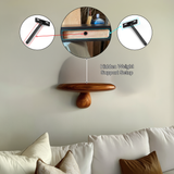 Bravon Mushroom Solid Wood Floating Shelf SPA475187 - Timberustic Floating Shelf