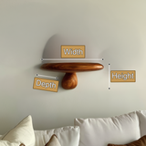 Bravon Mushroom Solid Wood Floating Shelf SPA475187 - Timberustic Floating Shelf