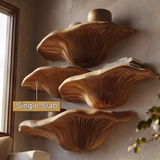 Bravorn Live Edge Solid Wood Mushroom Floating Shelf SPA294121 - Timberustic Floating Shelf