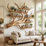 Briarcanopy Handcrafted Solid Wood Tree Bookshelf